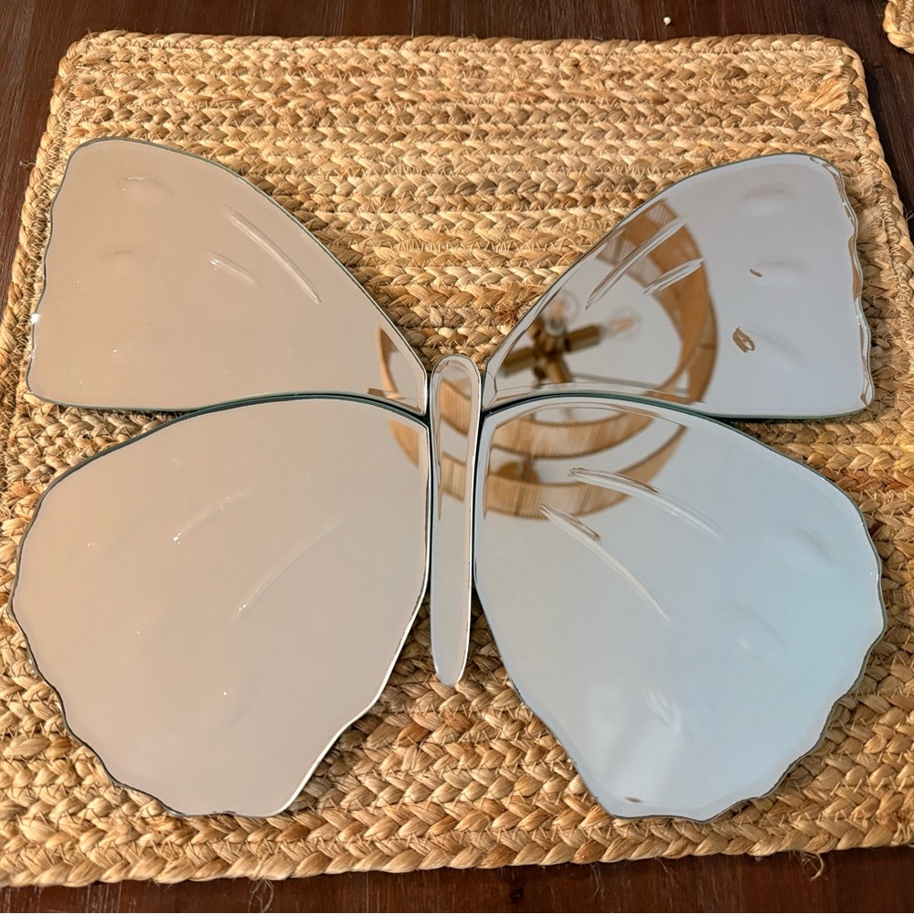 Two Elegant Pottery Barn Butterfly Wall Decor